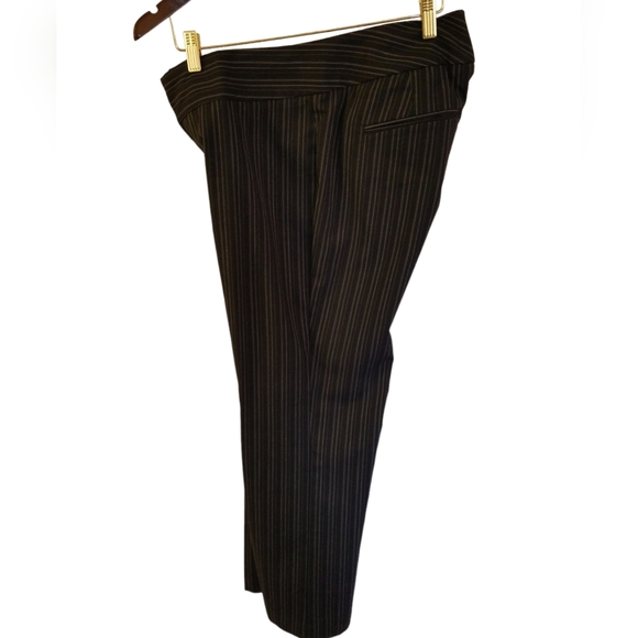 Dockers Petites Women's Mid Rise Curvy Black Gray Stripes April Pants  Size 12P - Picture 3 of 15